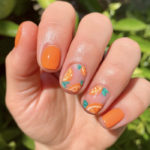 Cute Summer Nails - orange nails