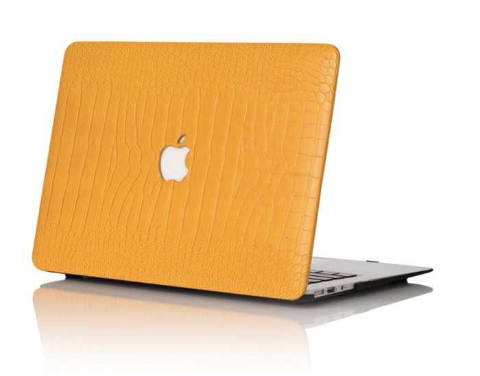 Gemini Gifts - yellow crocodile Macbook case