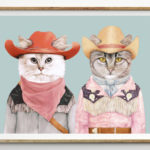 Gemini Gifts - Cowboy Cats print