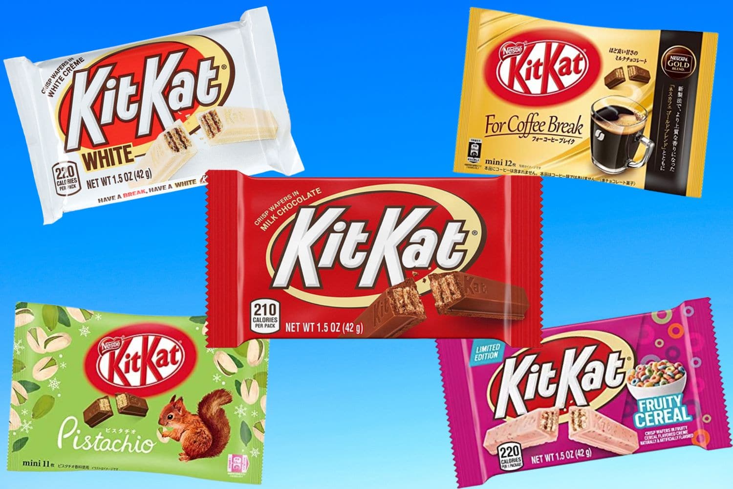 Flavored on sale kit kats