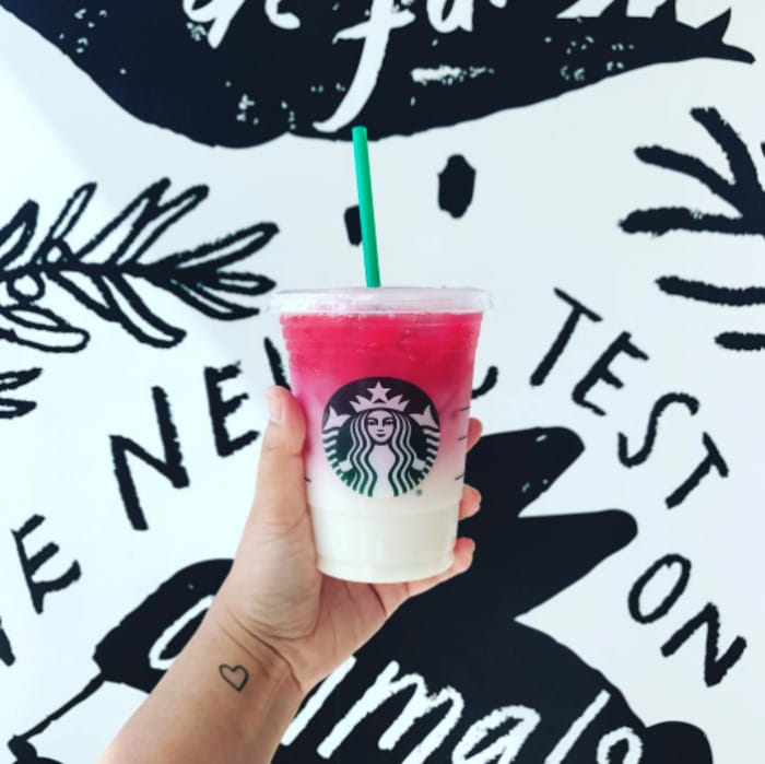 Starbucks Pink Drink - Ombre Pink Drink