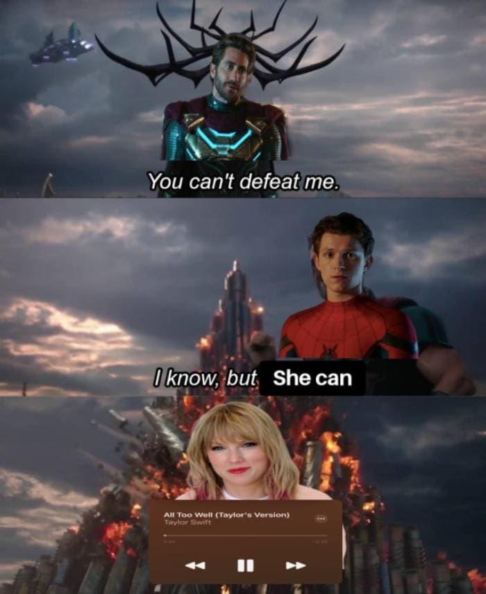 Taylor Swift Memes - jake gyllenhaal all too well spiderman