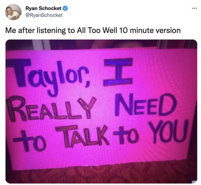 Taylor Swift Memes - all too well 10 minutes