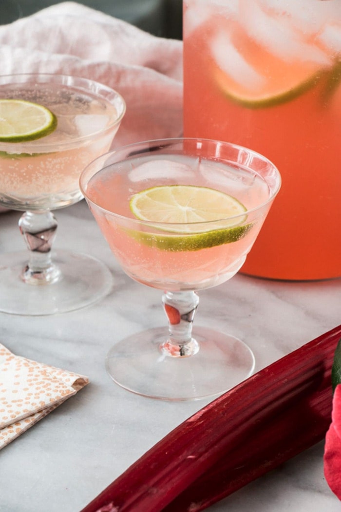 Tequila Cocktails - Strawberry Rhubarb Margarita