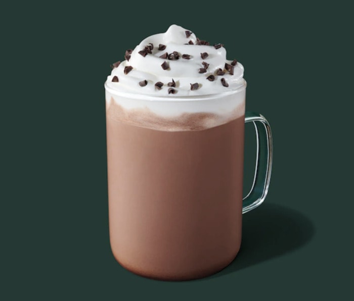 Vegan Starbucks Drinks - Peppermint Hot chocolate