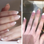 Worst Wedding Nails - bad French tips