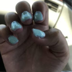 Worst Wedding Nails - bad acrylics