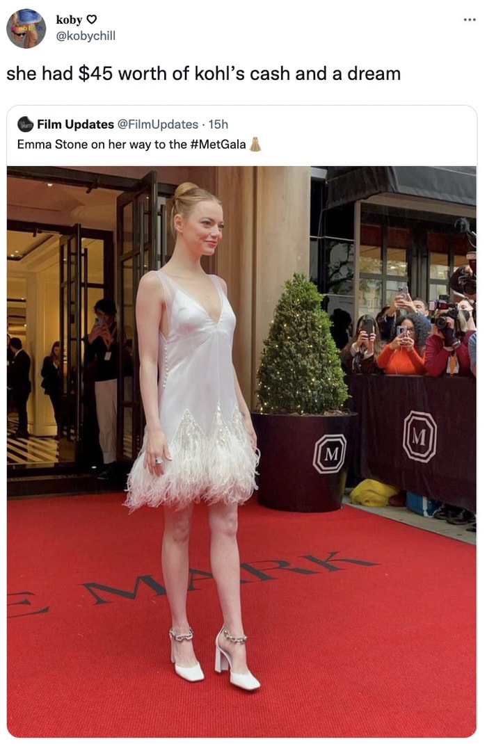 Met Gala 2022 Memes - emma stone