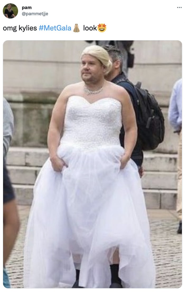 Met Gala 2022 Memes - james corden kylie jenner