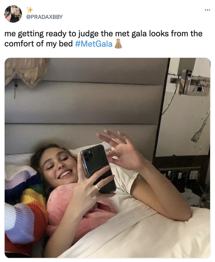 Met Gala 2022 Memes - judging at home