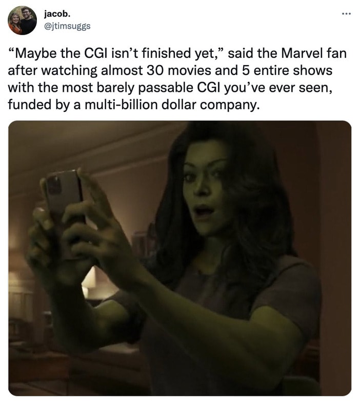 She-Hulk Trailer Memes - CGI isnt finished
