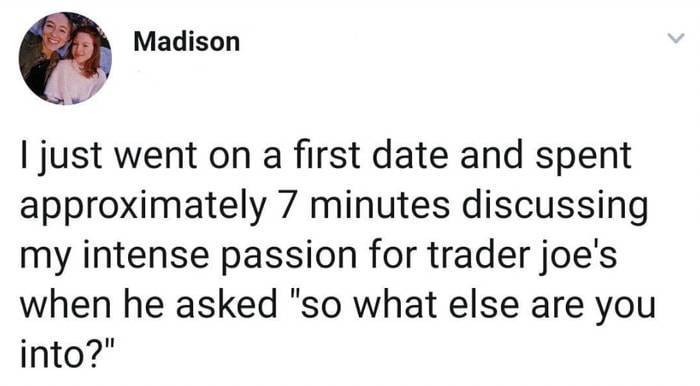 trader joes memes - dating