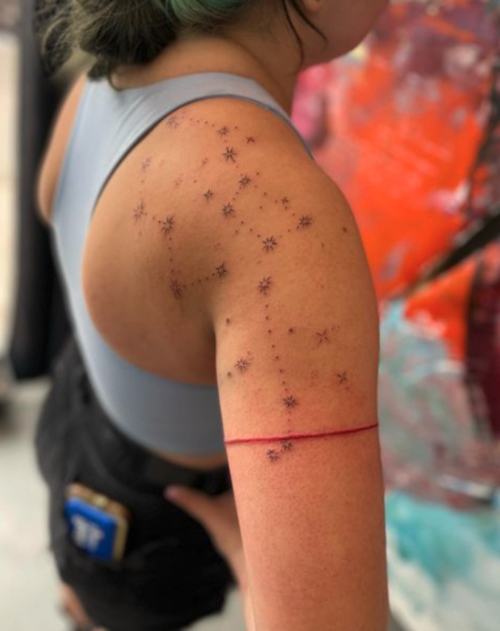 Constellation Tattoos - Shoulder Constellation Tattoos