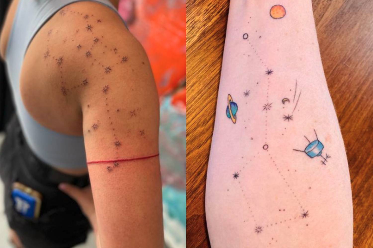 Jay on Twitter this is the big dipper and little dipper star  constellations for our big brother and little sister matching tattoos  represents protection and guidance linking the stars and family 