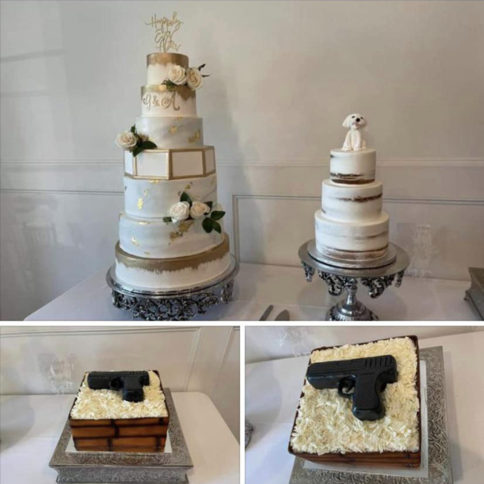 Craziest Wedding Cakes - gun