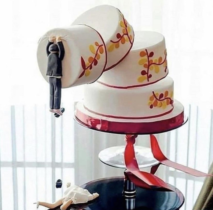 Craziest Wedding Cakes - fail cake