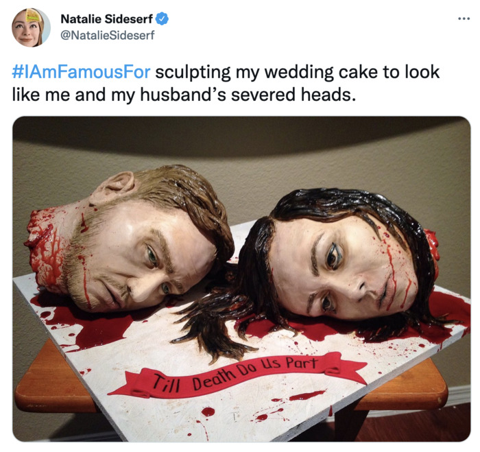 Craziest Wedding Cakes - severed heads
