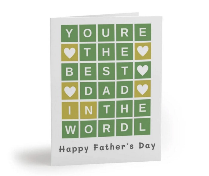 Father's Day Gift Ideas - Wordle Card