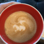 Funny Latte Art - squirrel or dragon