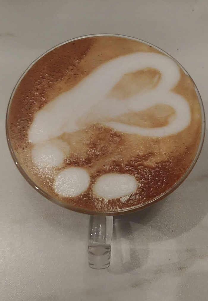 Funny Latte Art - joint or penis