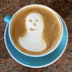 Funny Latte Art - ghost