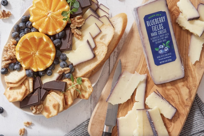 New at Trader Joe's - Blueberry Fields Hard Cheese