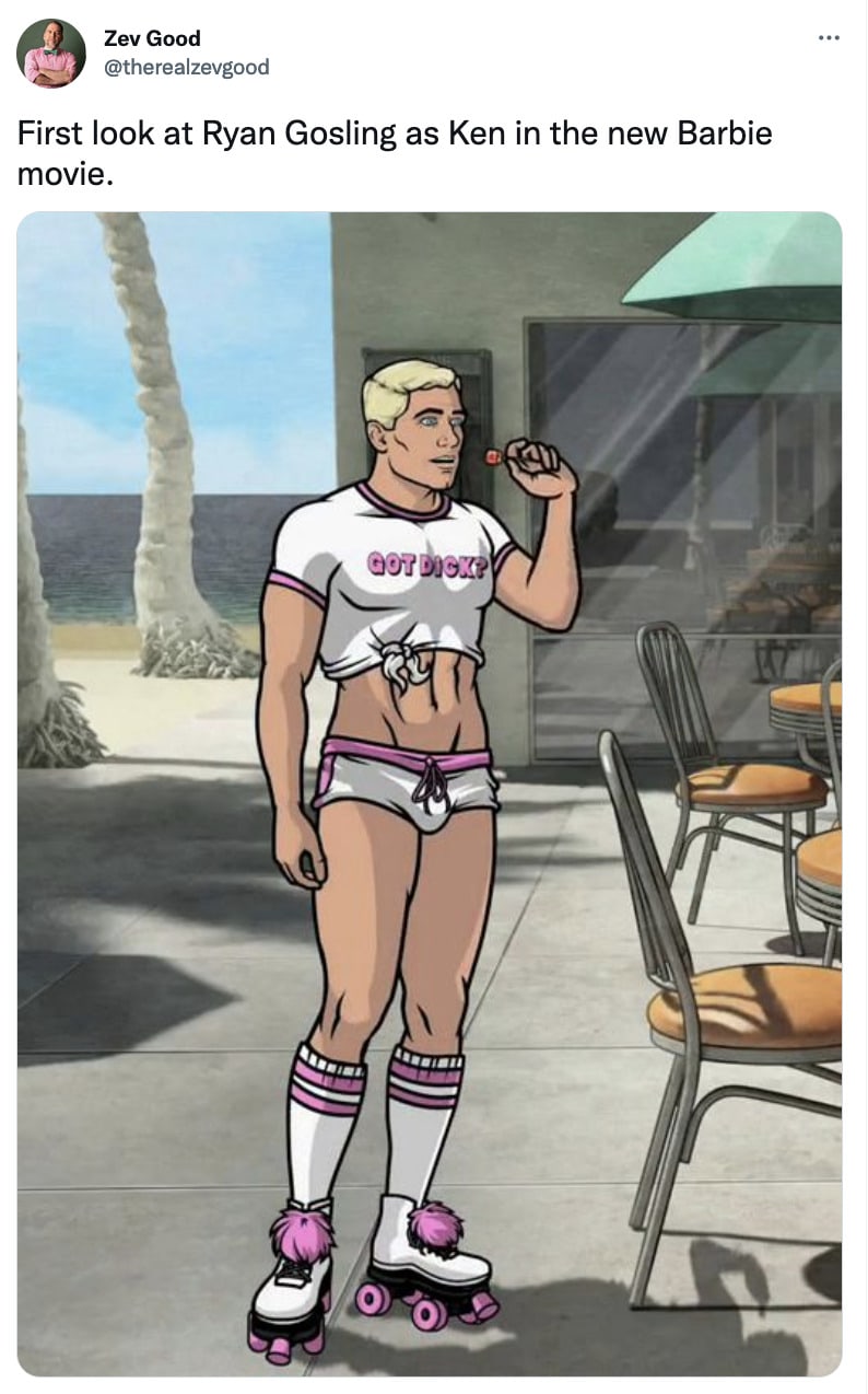 Ryan Gosling Ken Twitter - Archer