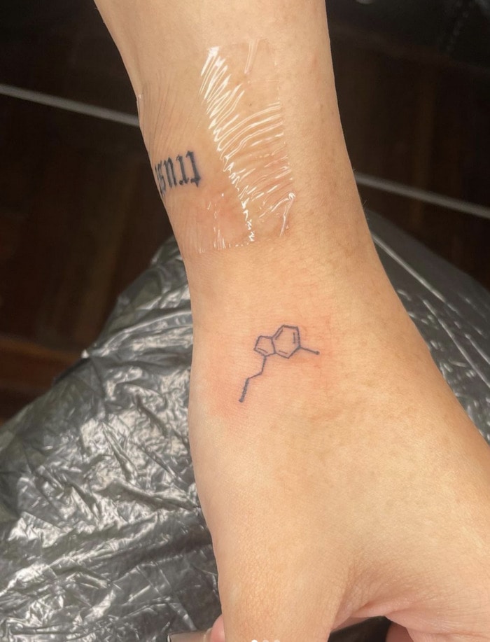 Small Wrist Tattoos - serotonin