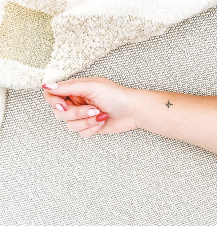 Small Wrist Tattoos - North star