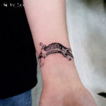 Small Wrist Tattoos - skeleton