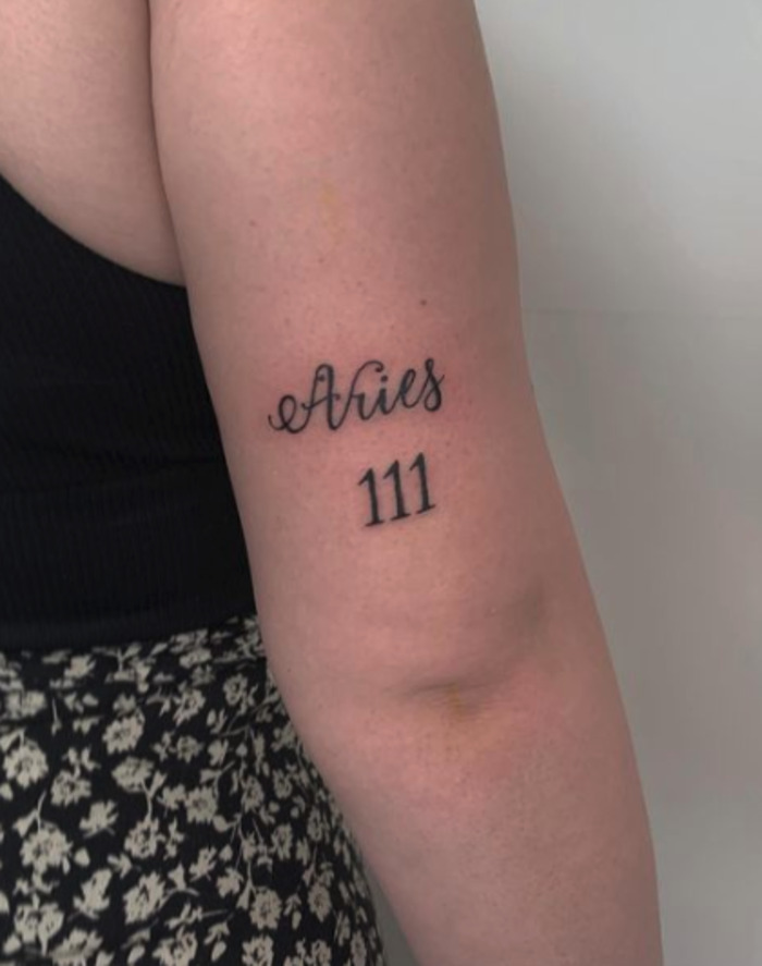 Zodiac Tattoos - Aries 111