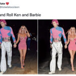 Barbie Set Photos Reactions - rocker barbie and ken megan fox MGK