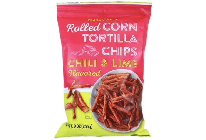 Best Trader Joe's Products - Rolled Corn Tortilla Chile Lime Chips