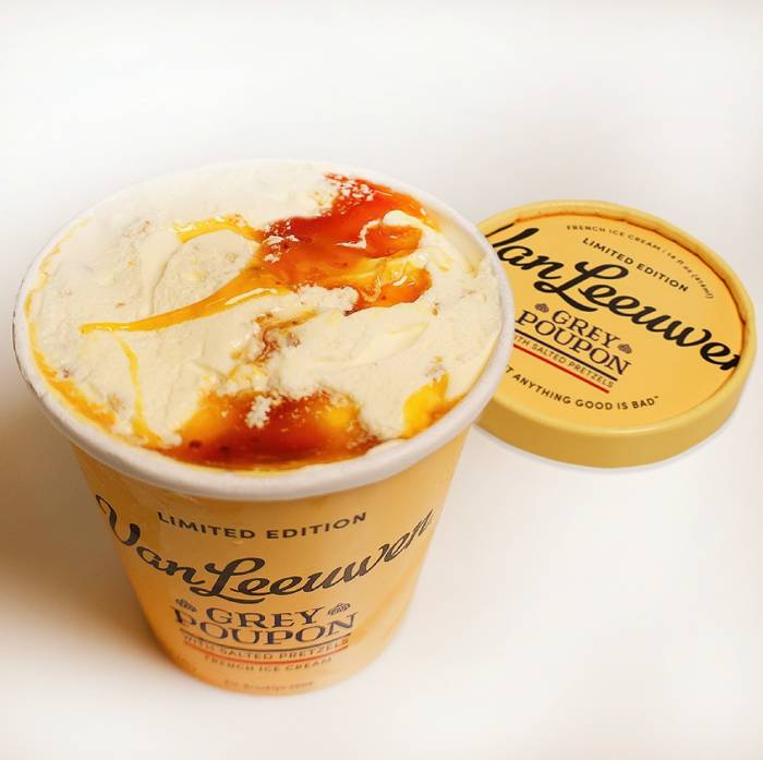 Van Leeuwen Grey Poupon Ice Cream - ice cream pint