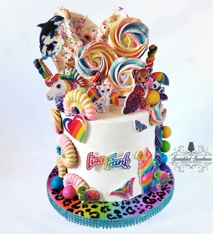 90s Cake Ideas - Lisa frank