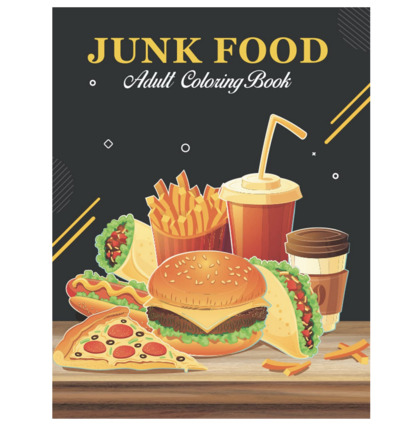 Adult Coloring Books - Junk Food