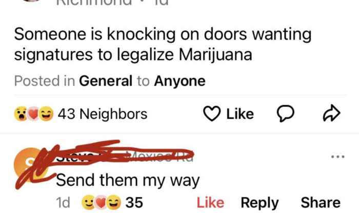 Best of Nextdoor - marijuana