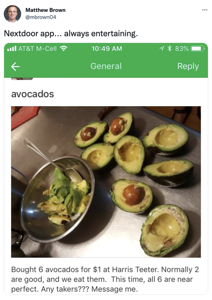 Best of Nextdoor - avocados