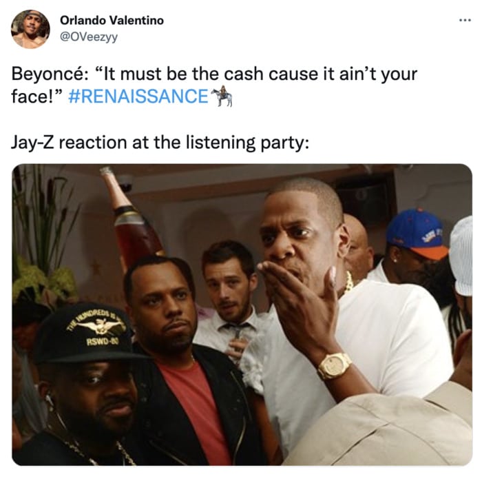 Beyonce Renaissance Memes and Tweets - Jay Z