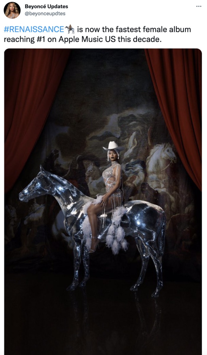 Beyonce Renaissance Memes and Tweets - top album on Apple