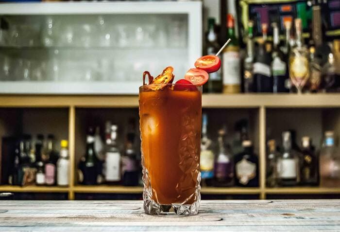 Bloody Mary - drink at bar