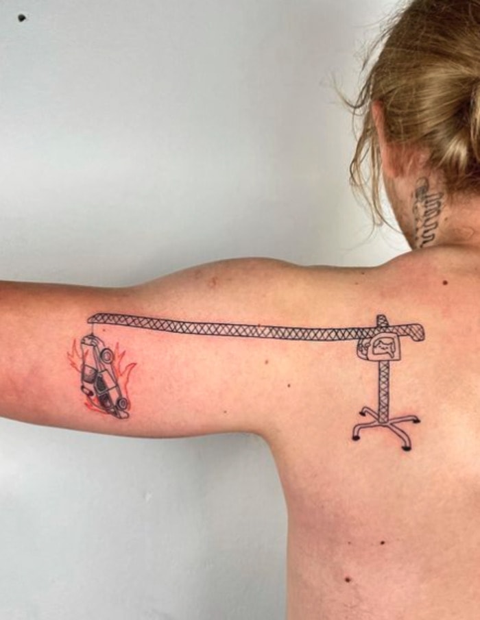 Cool Tattoos - crane