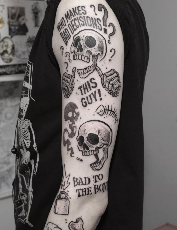 Cool Tattoos - bad to the bone