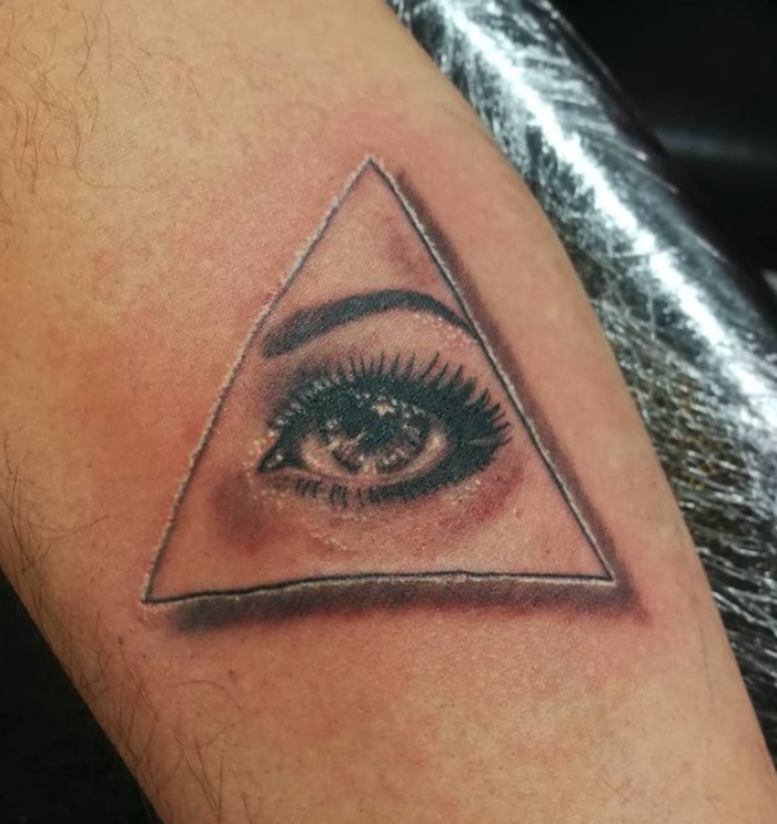 Cool Tattoos - Triangle eye