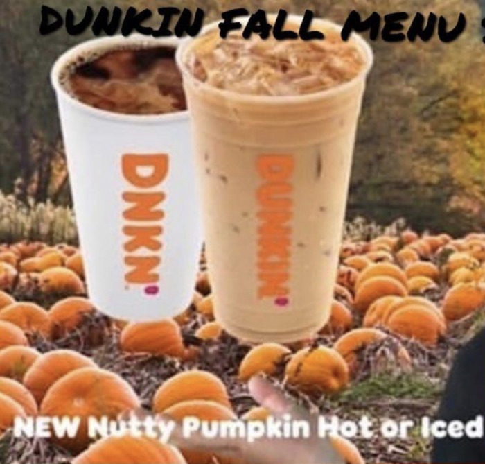Dunkin Fall Menu 2022 - Nutty Pumpkin