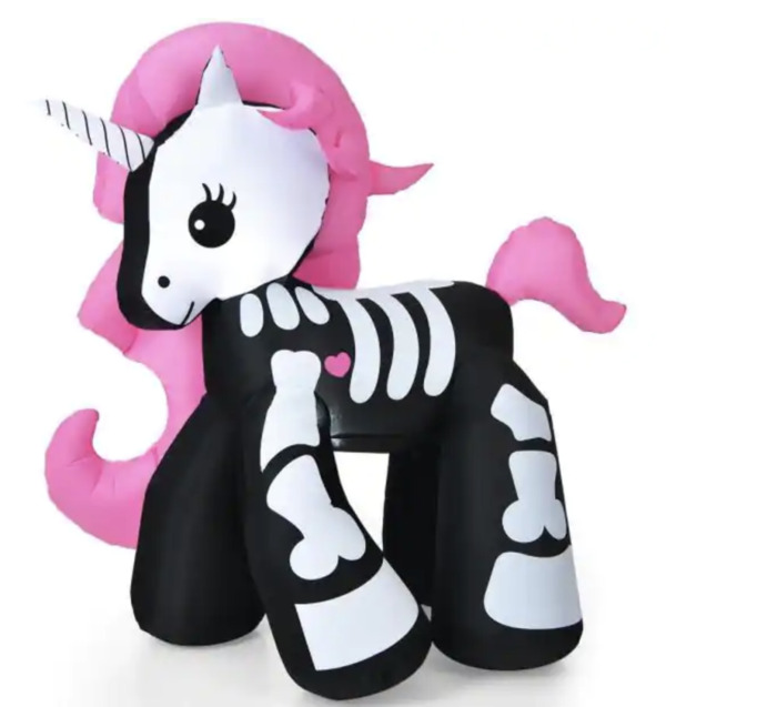 Home Depot Halloween 2022 - Skeleton Pony Inflatable