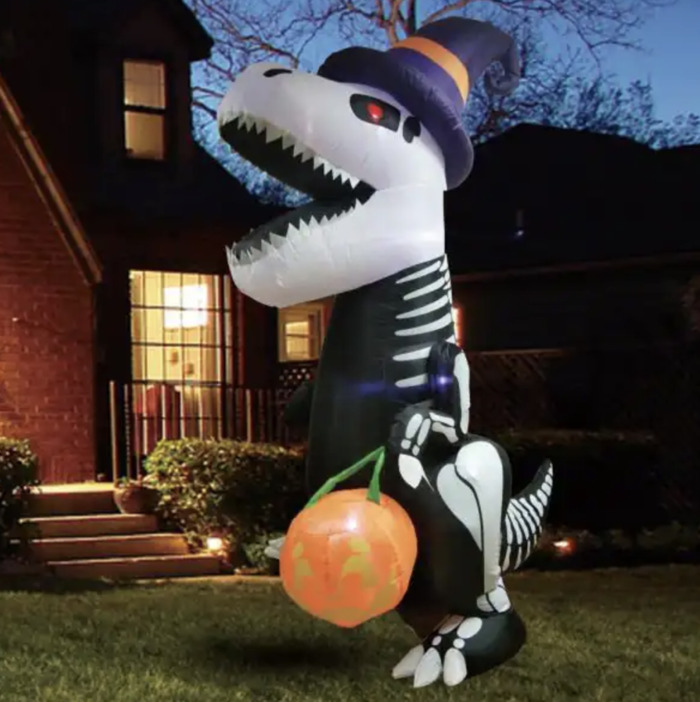 Home Depot Halloween 2022 - Skeleton T Rex Dinosaur Inflatable