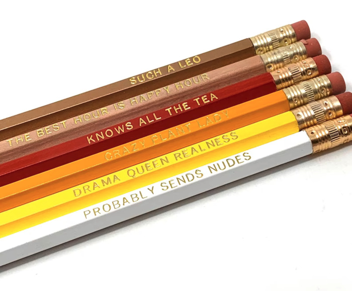 Leo gifts - pencils
