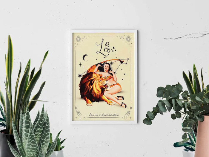 Leo gifts - art print