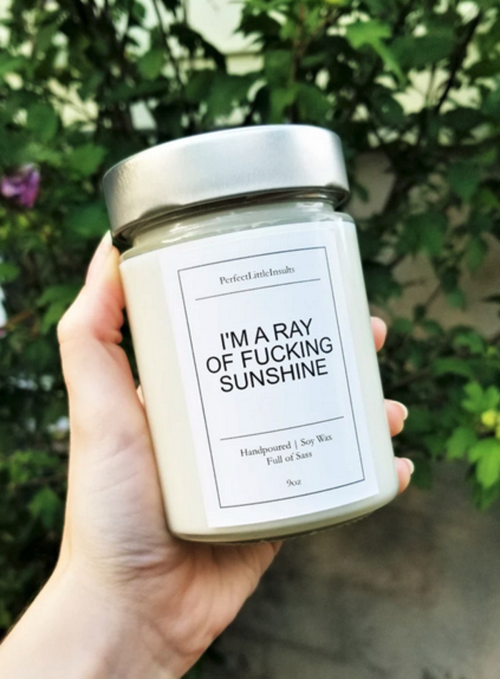 Leo gifts - Ray of Sunshine candle